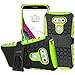 LG G5 Case, OEAGO LG G5 Cover Accessories - Tough Rugged Dual Layer Protective Case with Kickstand for LG G5 - Green