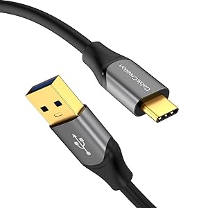 USB C Cable 5 Feet 60W 20V/3A CableCreation USB A to C Cable PD Fast Charging Cable 10Gbps Data Cord Premium AL-Alloy Cover for MacBook Pro iPad Air XPS S21 S20 & Other USB C Devices 1.5m Gray