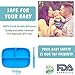 Silikong Suction Plate for Toddlers + Silicone Spoon | Microwave, Dishwasher and Oven Safe | Stay Put Divided Baby Feeding Set for Babies and Infants