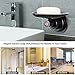 JiePai Suction Soap Dish Oil Rubbed Bronze,Super Powerful Vacuum Suction Shower Soap Holder with Drain,Elegant Suction Cup Soap Dish for Shower Bathroom Kitchen