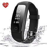 Fitness Tracker HR, 007plus D107Plus Heart Rate Monitor Fitness Smart Watch Activity Tracker with Sleep Monitor IP67 Waterproof Pedometer Smart Wristband