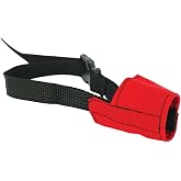 JorVet Soft Dog Muzzle | Adjustable, Breathable Nylon for Preventing Biting | Comfortable &amp; Secure Fit for Small Dogs &ndash; Perfect for Everyday Walks, Vets &amp; Grooming | Red