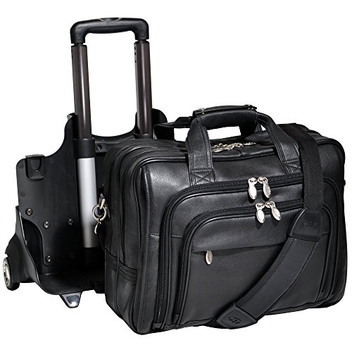 McKleinUSA GOLD COAST 43185 Black 17 Detachable-Wheeled Laptop Case