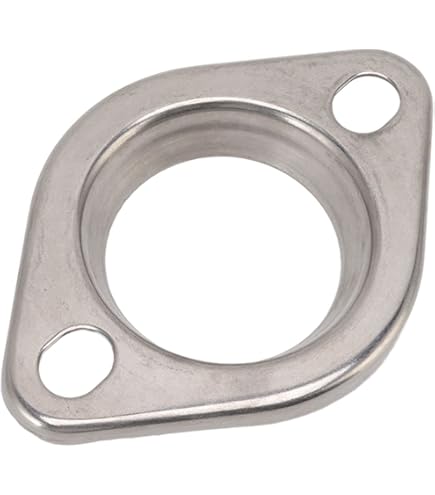 57mm (2.25") 3-Bolt Stainless Steel Exhaust Flange Repair Kit With Gasket - Fits Citroen, Peugeot, Renault & More - View #2