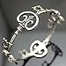 Q&Q Fashion Retro Silver Plated Victorian Vintage Skeleton Key Heart Cross Bridal Steampunk Cuff Bracelet Bangle