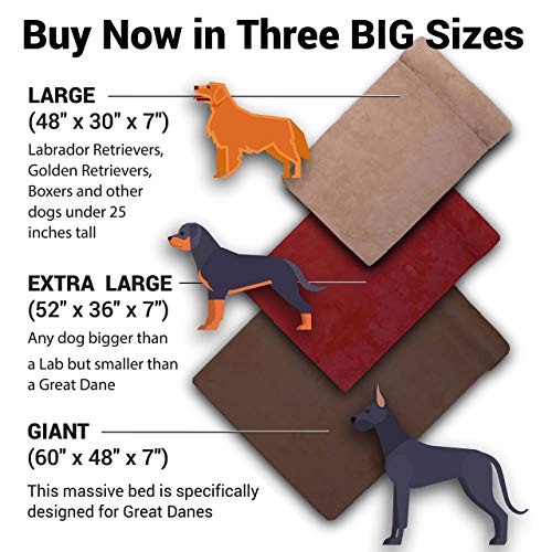 Big Barker 7" Orthopedic Dog Bed with Pillow-Top (Headrest Edition) (Certified Refurbished)