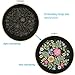 Full Range of Embroidery Starter Kit with Pattern, Kissbuty Cross Stitch Kit Including Stamped Embroidery Cloth with Pattern, Bamboo Embroidery Hoop, Color Threads and Tools Kit (Flower Bloom)