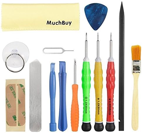 MuchBuy 14 in 1 Precision Screwdriver Set Repair Tool Kit for Apple iPhone 4/4S/5/5C/5S/6/6 Plus/6S/iPad 4/3/2/ Mini, iPods and more