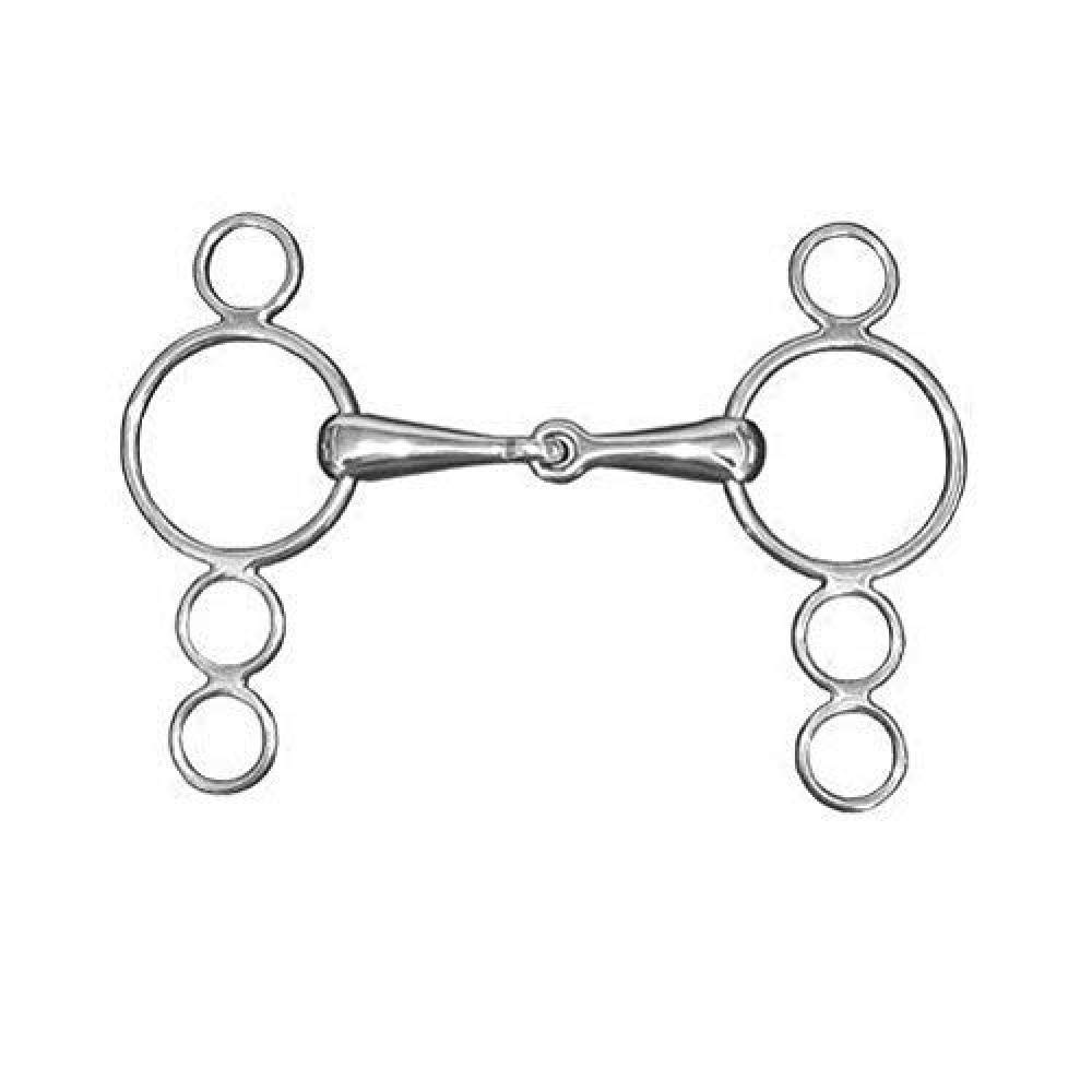 Lorina Continental 3 Ring Snaffle One Colour 6 Inch