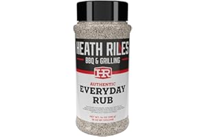 Heath Riles BBQ Rub - Everday All-Purpose Seasoning, Champion Pitmaster Recipe, Legendary Rubs For Smoking & Grilling, 70+ BBQ Championships, 14 oz.