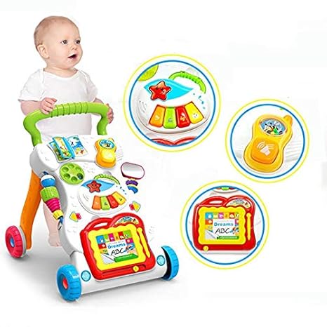 AR Mall Baby Kids Toy Children Musical Walker Intelligence Development Walker - Multicolour