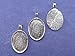 20 CleverDelights Oval Pendant Trays - Shiny Silver Color - 18 x 25 mm - Pendant Blanks Cameo Bezel Cabochon Settings - 11/16
