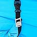PERCH Brand Inflatable Lounger with LED Light (Blue)