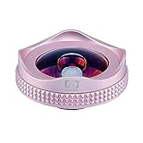 Apexel Universal 16mm 4k Wide Angle Camera Lens with Circular Polarizer Filter CPL Lens for iPhone 7 6/6s 6Plus/6s Plus Samsung Galaxy/Windows Xiaomi Smartphones Rose (No Dark Circle)