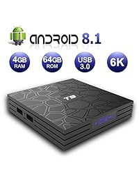 EVANPO Smart TV Box [4 GB DRR3   64 GB EMMC] Reproductor de TV con Android 8.1 Quad Core Cortex A53 64 bits Compatible con 2.4G   5G WiFi 4K 3D USB 3.0 BT4.1 HDMI H.265