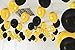 Treasures Gifted Metallic Black and Gold Balloons - Black and Gold Party Decorations - Graduation Balloons Black and Gold - 12 Inches Gold and Black Balloons - Black and Gold Decorations 72 Pieces