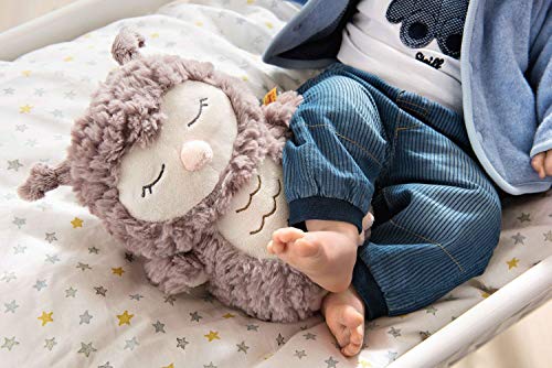Steiff Kuscheltier Ollie Eule, Süßes Stofftier, Jungen, Mädchen & Babys ab 0 Monaten, Soft Cuddly Friends, Plüschtier 23 cm, Beige, 241833 – Bild 5