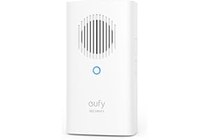 eufy Security Video Doorbell Add-On Chime, Indoor Chime, Requires eufy Security Video Doorbell E340/C30/C31, No-Delay Ring, Adjustable Volume, 8 Fun Ringtones, only works with 2.4GHz Wi-Fi