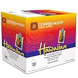 Copper Moon Coffee Single Serve Pods for Keurig 2.0 K-Cup Brewers, Hawaiian Hazelnut Blend, Medium Roast Coffee, Silky Smooth with a Sweet Nutty Finish, 20 Count