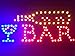 Debado LED Bar Sign - Open Bar Led Neon Motion Light Sign. On/Off with Chain