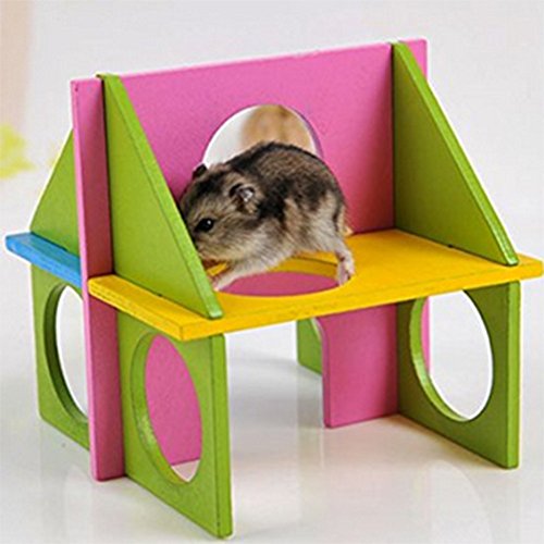 Da.Wa Flying Saucer Wheel Hamster Toys Hamster Wheel Flying Saucer Pet Toy Hamster Toys and Accessories for Small Hamster Animals - Thumbnail 2