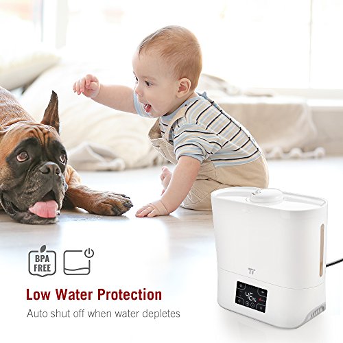 image for TaoTronics Top Fill Humidifiers with Ceramic Filter, 4LUltrasonic Cool
