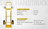 Stanley SXWTC-HT524 Steel Hand Truck 250 kg Yellow view 3