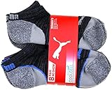 Puma Ladies 8-pair No Show Socks for Women (Black)