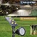 Solar Spot Lights Outdoor, 18 LED Bright Solar Powered Lights Outdoor Waterproof IP65 with 2 Modes Auto On/Off Landspace Flood Light for Flag Pole Palm Tree Sign Statue Garden Yard Patio (2 Pack)