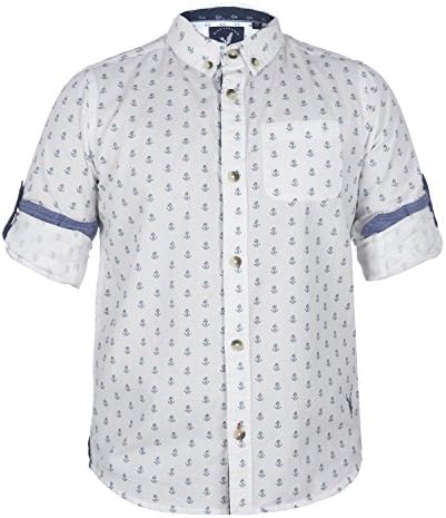 Urban Scottish Printed Cotton Casual Shirt for Boys