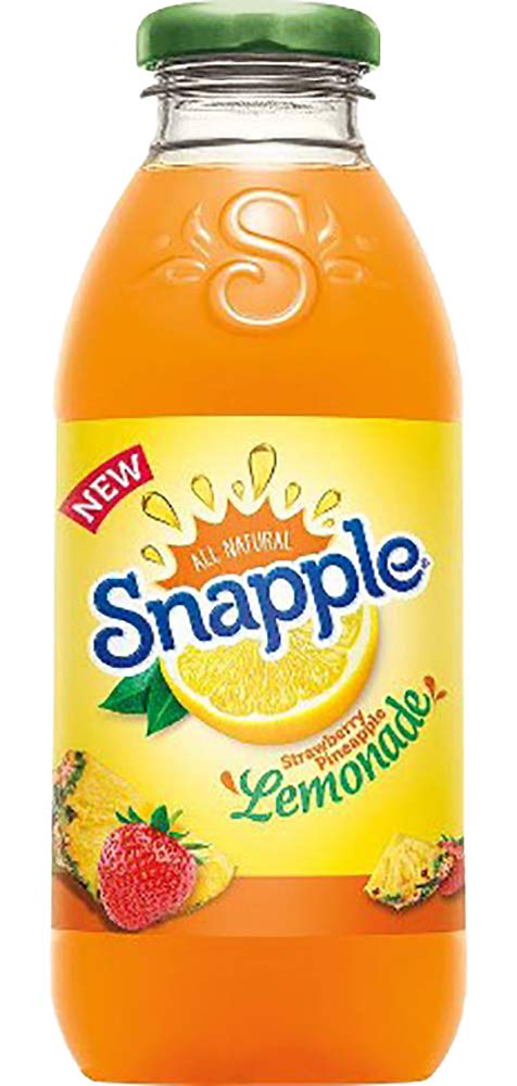 Amazon Com Snapple Strawberry Pineapple Lemonade 16 Fl Oz 12 Plastic Bottles Grocery Gourmet Food