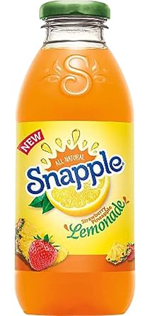 Amazon Com Snapple Strawberry Pineapple Lemonade 16 Fl Oz 12 Plastic Bottles Grocery Gourmet Food