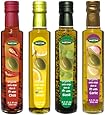 Mantova Garlic,Basil,Chili,Lemon Organic Extra Virgin Olive Oil, 8.5-Ounce Bottles (Pack of 4)