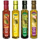 Mantova Garlic,Basil,Chili,Lemon Organic Extra Virgin Olive Oil, 8.5-Ounce Bottles (Pack of 4)