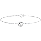 Certified 1.3 Carat Zircon Chain Bracelet in Silver, Aaaaa Quality, CZ Diamond Stackable Bracelet (Ideal For Gift)