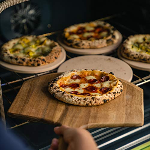 Pizzacraft PC0003 8" Round Ceramic Mini Baking/Pizza Stones, Set of 4