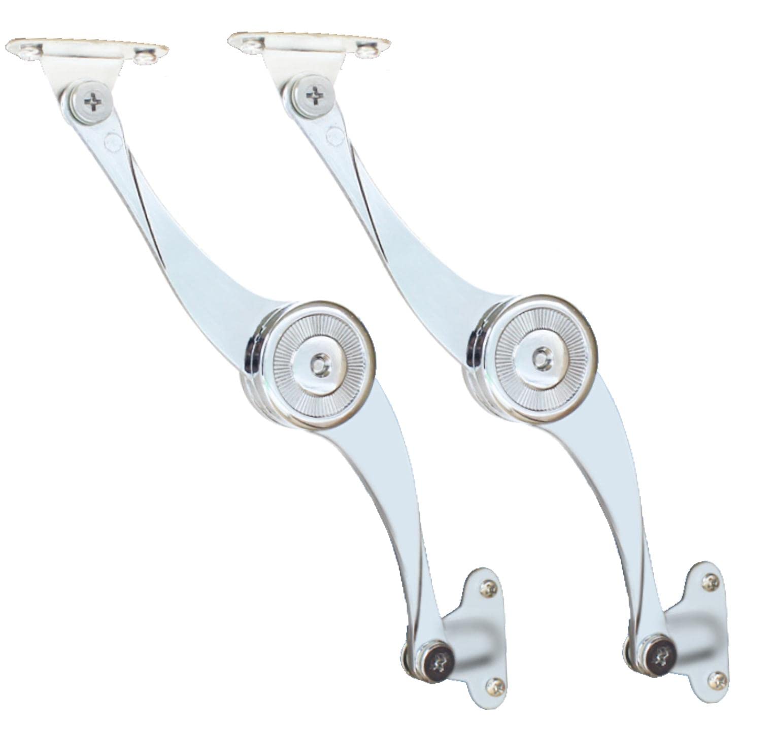 fogman ヒンジ 金具 蝶番 折り畳み 蓋 食器棚 サポート 2本セット商品画像