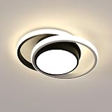 Comely Modern LED Ceiling Light 32W 2350LM Warm White 3000K Black view 1