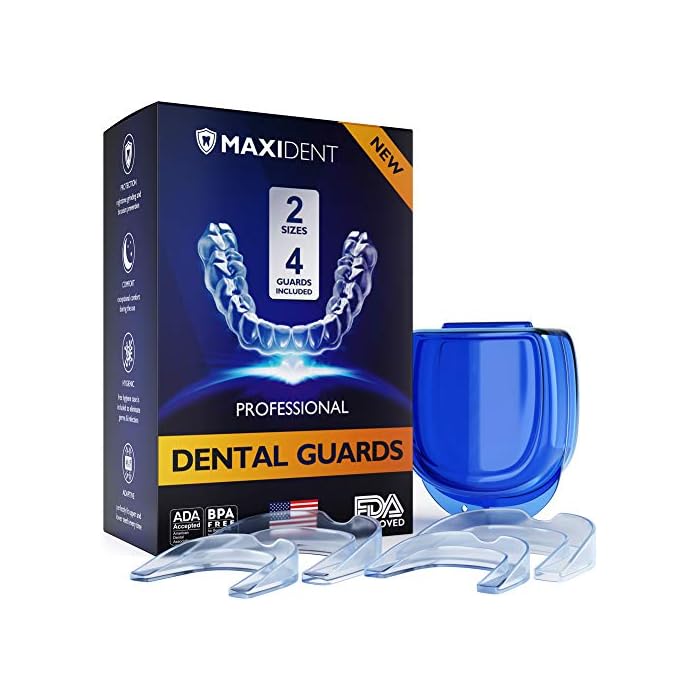 Maxident Mouthguard - Advanced Dental Guards - Moldable Night Guard for Grinding Teeth, Clenching and Whitening…