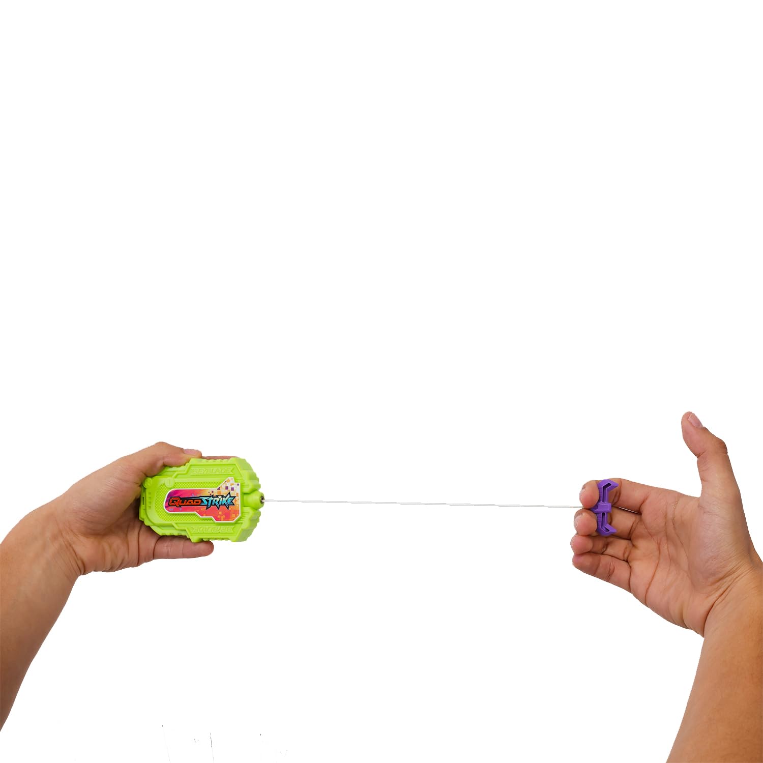 Dual Beyblade String Launcher Set - Bundle with 2 Beyblade String Launchers Quad Strike, Left/Right SpinPlus Tattoos | Beyblade Launcher Set for Kids