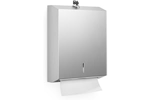 SETTLEDOWN Paper Towel Dispenser Wall Mount Commercial, Stainless Steel Hand Towel Dispenser with Lock, c-fold/Multi-fold/Tri-fold Large Capacity Tissue Holder