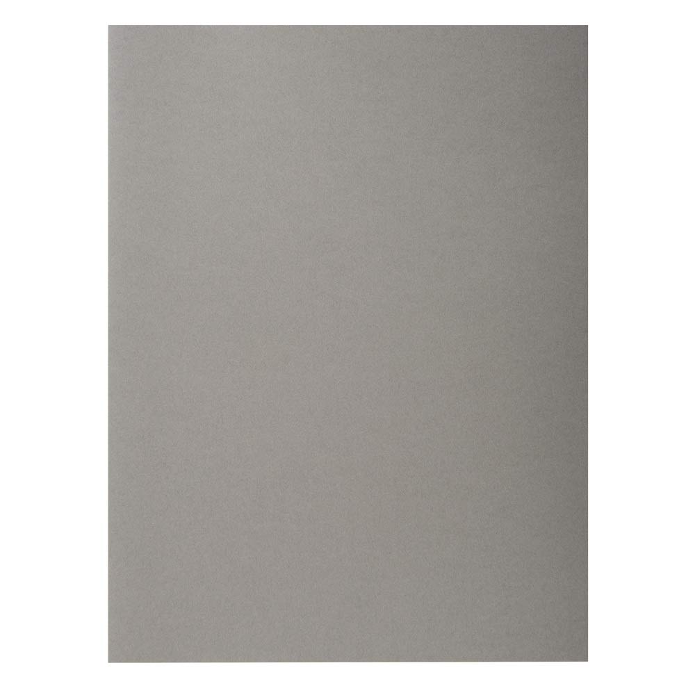 Exacompta - Ref 217109E - Rocks Square Cut Folder - 240 x 320mm in Size, Suitable for Holding A4 Documents, 210gsm Coloured Card - Grey Colour (Pack of 10)