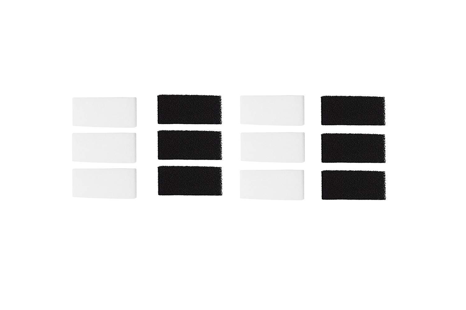 LTWHOME Compatible Replacement Filter Pads Set Suitable for Interpet Fish Pod Moon 39 Filter (Pack of 12)