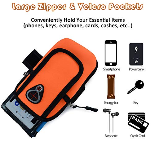 Cell Phone Armband for Running, Hiking, Waterproof Phone Holder for Arm Case for iPhone XR XS 8 7 stylo 3 Samsung Galaxy… - Image 4