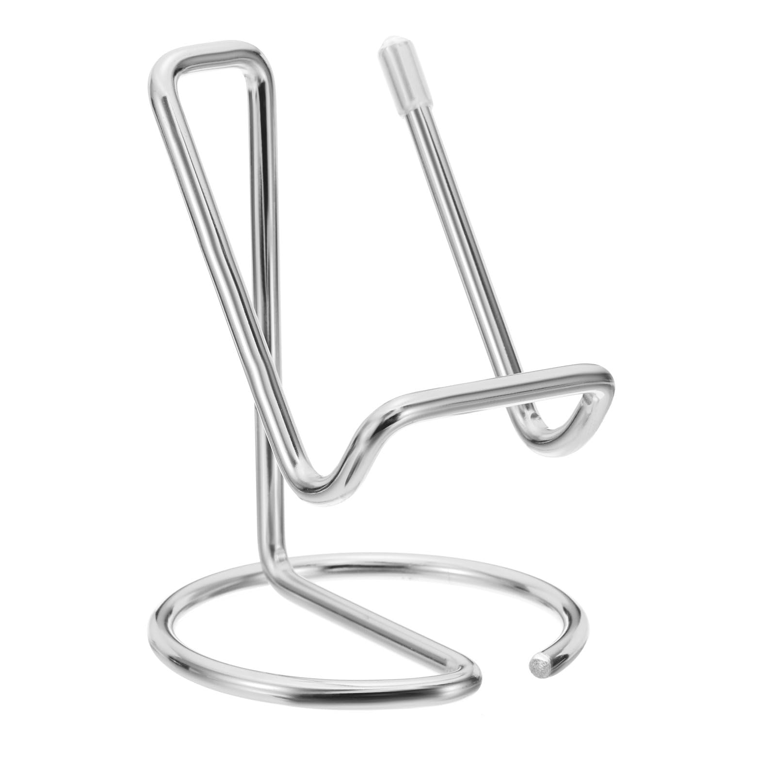 PATIKIL Desk Business Card Holder, Metal Card Storage Folder Desktop Business Card Storage Box for Office Desk Storage Business Meeting, Silver