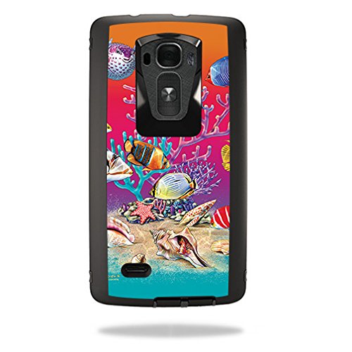 MightySkins Protective Vinyl Skin Decal for OtterBox Defender LG V20 Case wrap Cover Sticker Skins Teal Marble