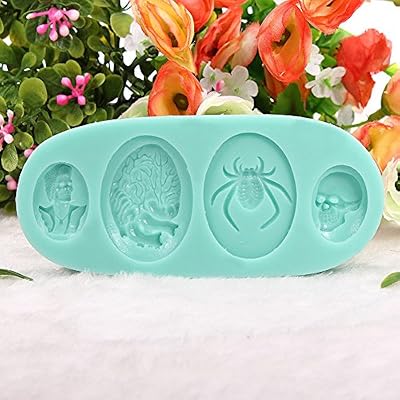 Spiders And Plants Sugar Silicone Cake Mold