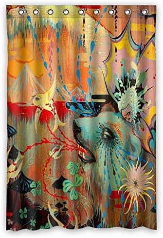 DDLY Into the Woods Camille Rose Garcia Discusses Black Mirror Shower Curtain 48" x 72" Waterproof Polyester Bath Curtain