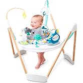 Evenflo Exersaucer Wood Frame Jumper, Woodland Wonder
