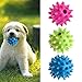 NNDA CO dog toys,1PC Pet Dog Puppy Sound Chew Squeaker Rubber Ball For Fun Teeth Cleaning Toy